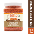 thumbnail image 1 of Pride of India Split Red Lentils, 1.5 lbs Jar, High Protein Masoor Dal, Gluten-Free & Vegan, 1 of 9