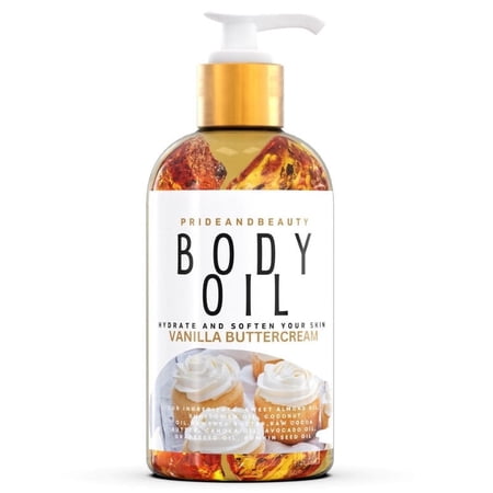 Prideandbeauty Vanilla Body Oil, After Shower Moisturizer, 4 fl oz
