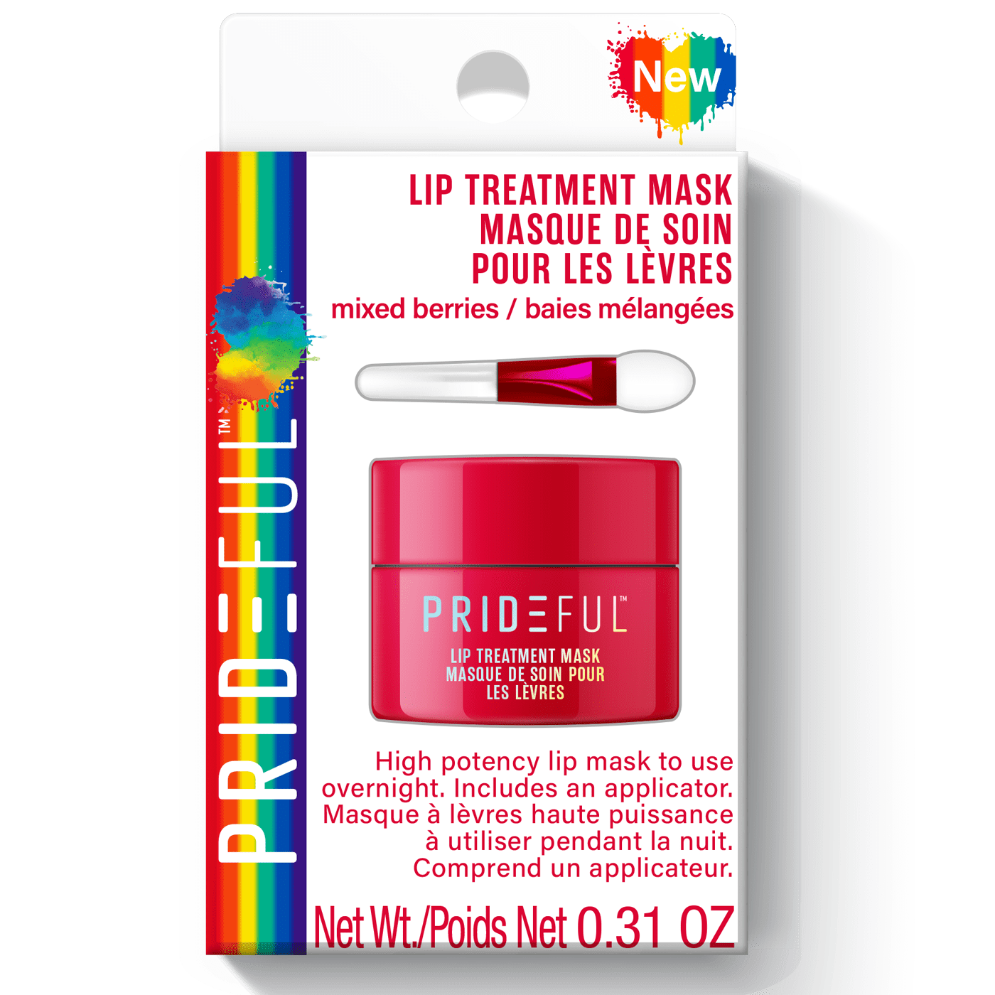 Prideful Overnight Lip Mask, Mixed Berries, 0.31 oz