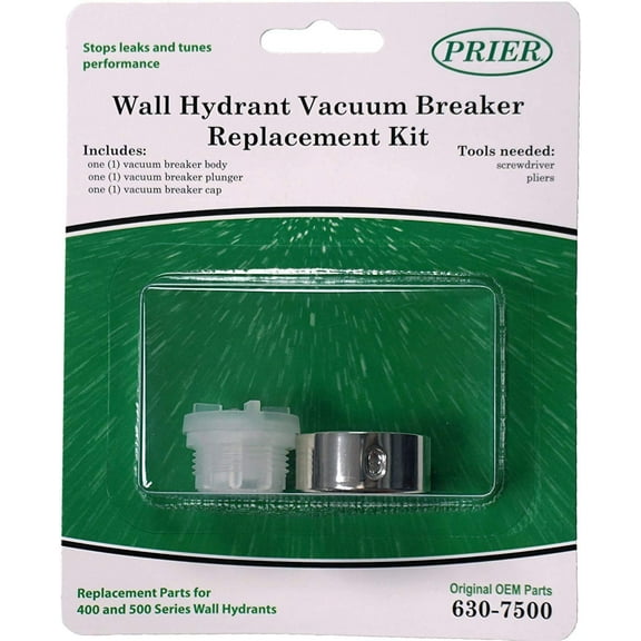 Prier Vacuum Breaker Service Parts Kit 630-7500 - Heavy Duty - 2 Pack