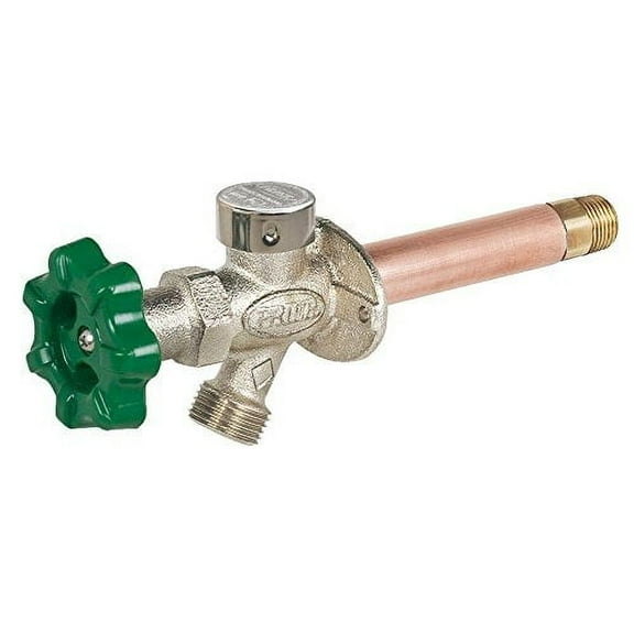 Prier P-164D08 Quarter-Turn Frost Free Anti-Siphon Outdoor Hydrant, 8-Inch, Satin Nickel Plated