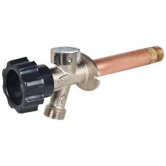PRIER Products Frostproof Anti-Siphon Wall Hydrant 478-12 - Brass Valve - 12-In  Residential Use, Standard Application