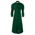 thumbnail image 1 of Priest Gothic Robe Father Outfit Halloween For Men Role Play Clerical Garment, 1 of 3