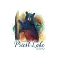 thumbnail image 1 of Priest Lake, Idaho, Black Bear, Watercolor (24x36 Giclee Gallery Art Print, Vivid Textured Wall Decor), 1 of 3