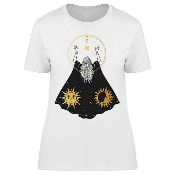 Priestess And Sun T-Shirt Women -Image by Shutterstock, Female XX-Large