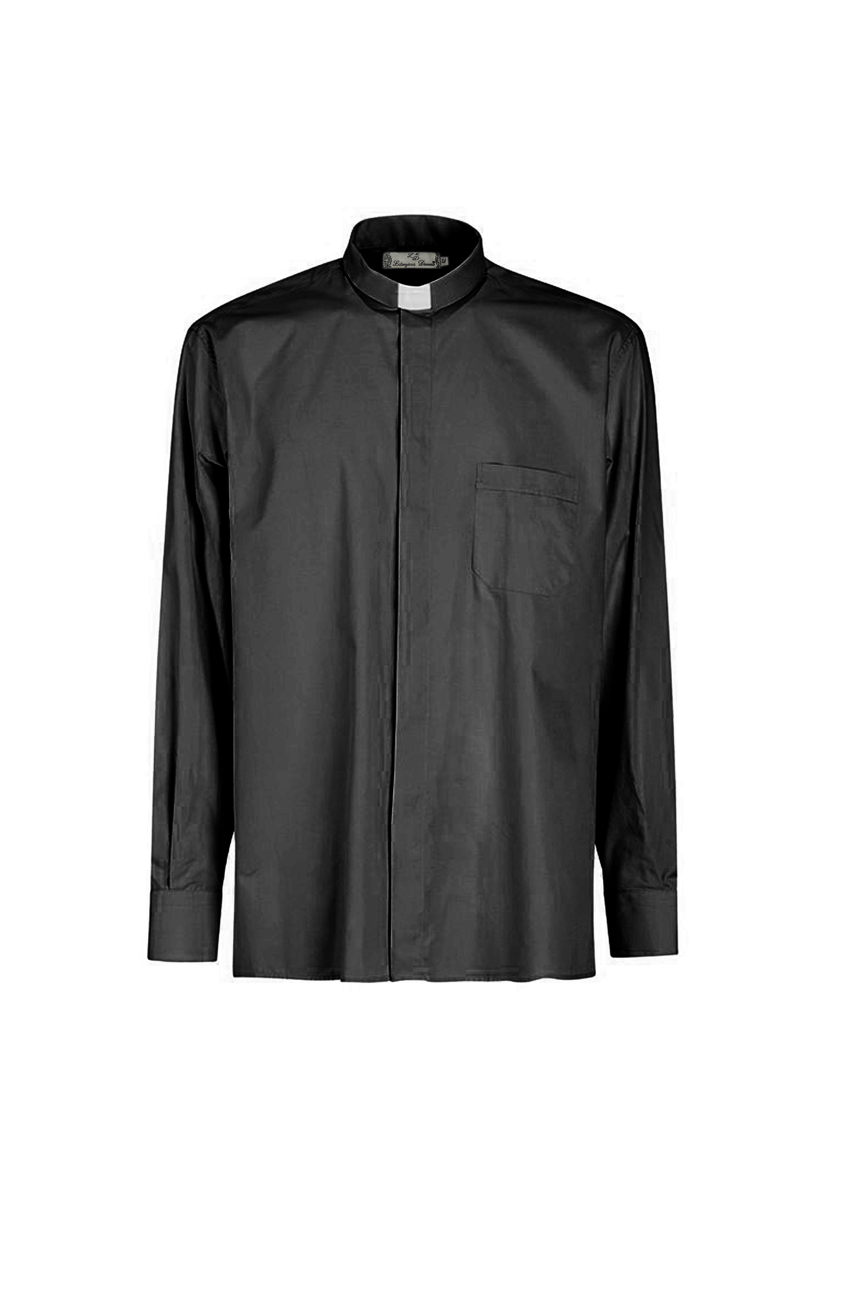 LUCES DE MARIA Priests & Clergy Shirts - Short & Long sleeve / Camisas de Sacerdote Manga Corta y Larga - Cuello clergyman