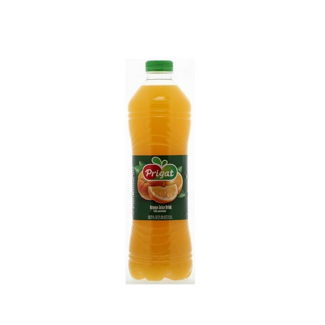 Prigat Orange Juice Drink, 1.5 LT, is Refreshing with no Preservatives