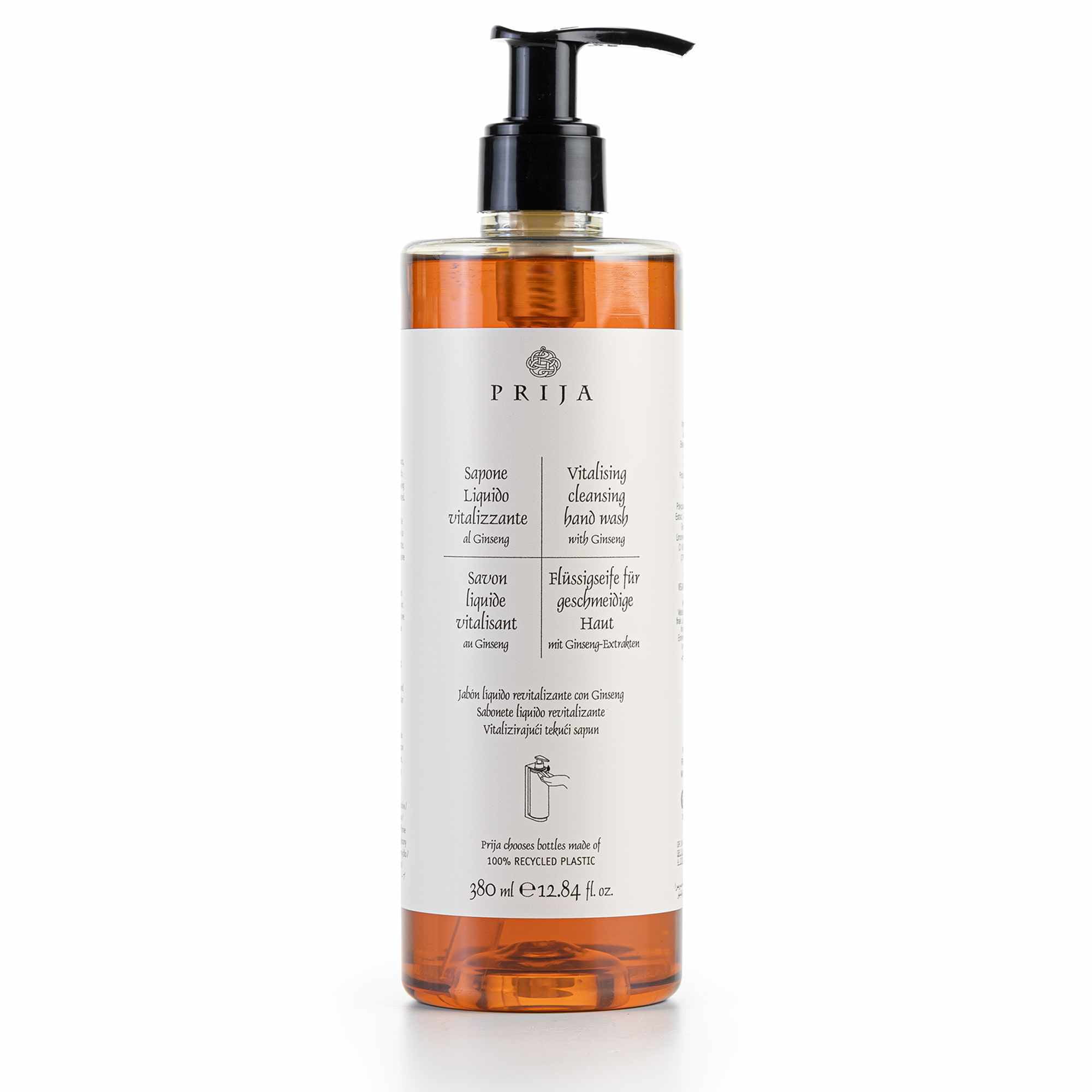 Prija Vitalizing Cleansing Hand Wash With Locked Pump (12.84 Fluid Ounce) - 18Pack