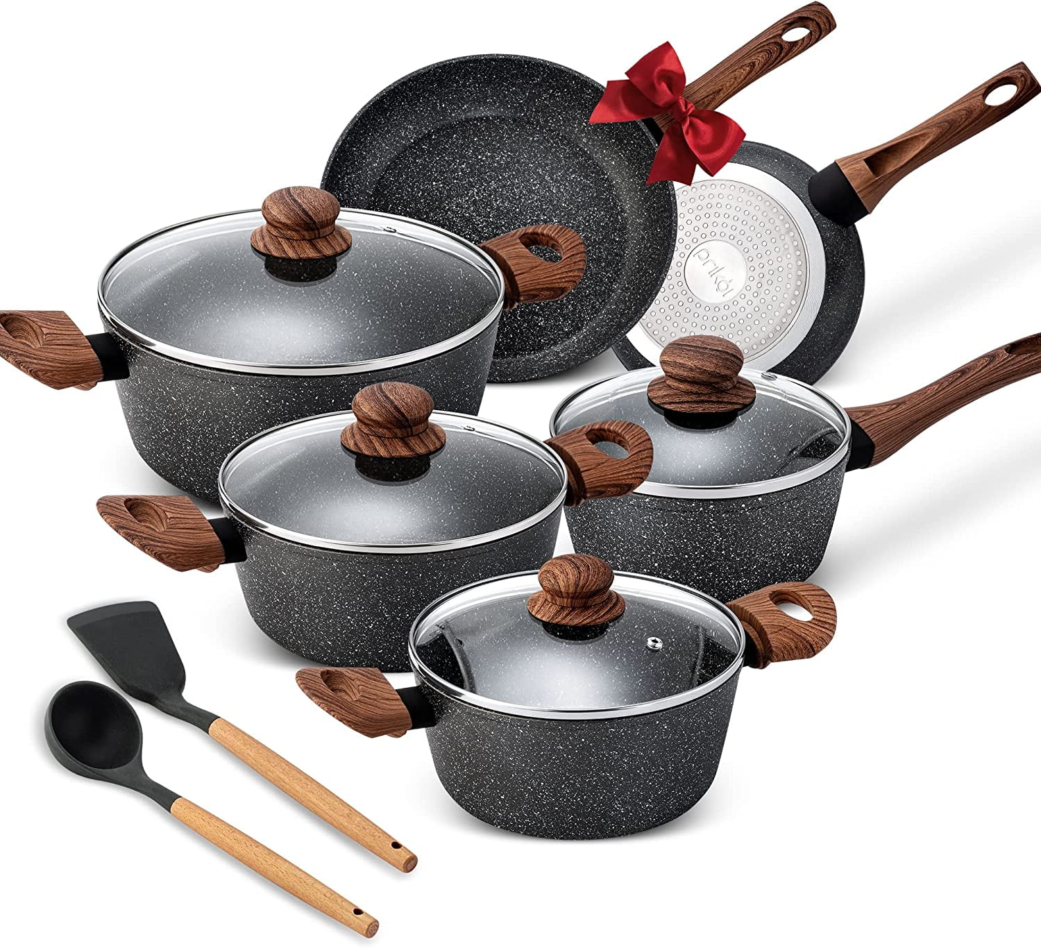 3/4 Piece Non-stick Cookware Set Non-stick Frying Pans And Pot With Removable  Handles Stackable Wok For Gas And Induction Cooker - Cookware Sets -  AliExpress