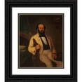 thumbnail image 1 of Prilidiano Pueyrredòn 20x23 Black Ornate Framed Double Matted Museum Art Print Titled: Portrait of Santiago Calzadilla (1859), 1 of 5