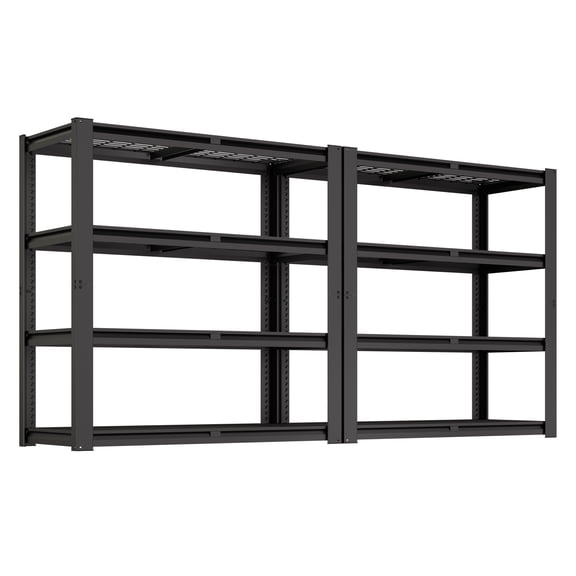 Prilinex 40"W x 20"D x 60"H Garage Shelving Unit 2200LBS Metal Storage Shelves 4 Tier Heavy Duty Storage Rack for Warehouse Pantry Kitchen, 2 Pack