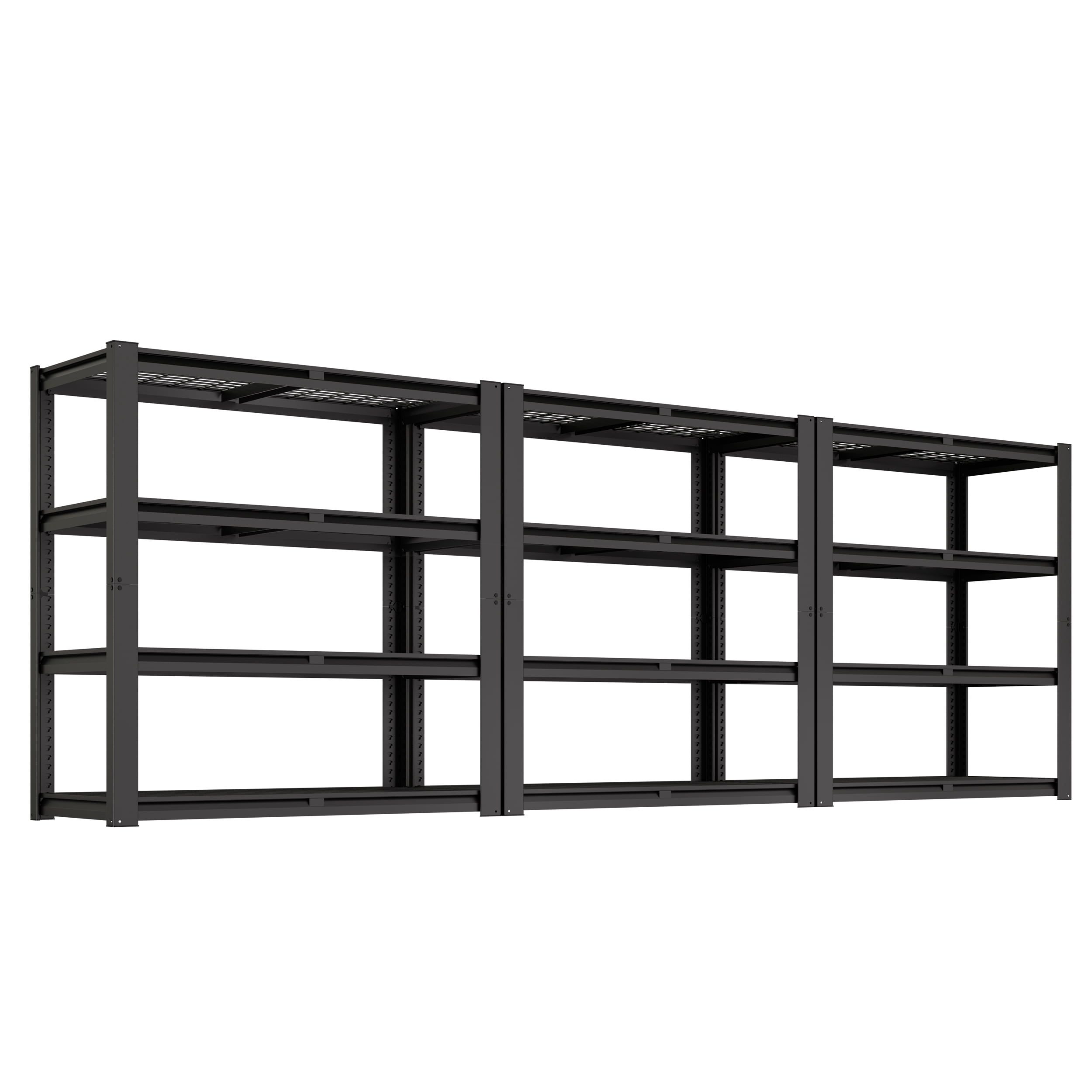 Prilinex 40"W x 20"D x 60"H Garage Shelving Unit 2200LBS Metal Storage Shelves 4 Tier Heavy Duty Storage Rack for Warehouse Pantry Kitchen, 3 Pack