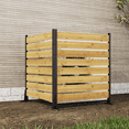 thumbnail image 1 of Prilinex 55"H x 38.5"W (2 Panels) Cedar Wood Privacy Screen outdoor fence privacy screen for Pool Equipment Enclosure Trash Can Enclosures Air Conditioner Fence, 1 of 8