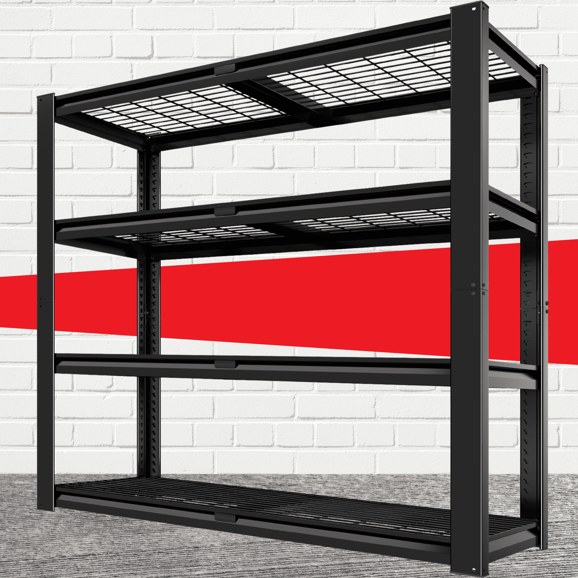 Prilinex 2200LBS Metal Storage Shelves Wire Shelving Unit Garage Storage Rack 40"W x 20"D x 60"H Heavy Duty Industrial Shelving