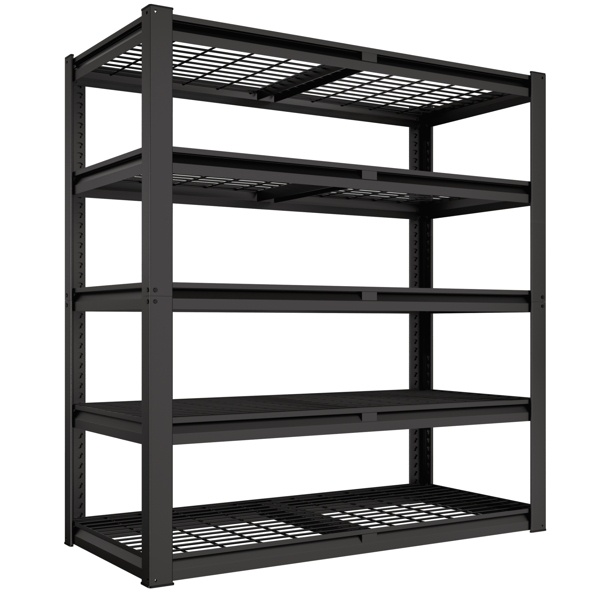 Prilinex 2500LBS Metal Storage Shelves Wire Shelving Unit Garage ...