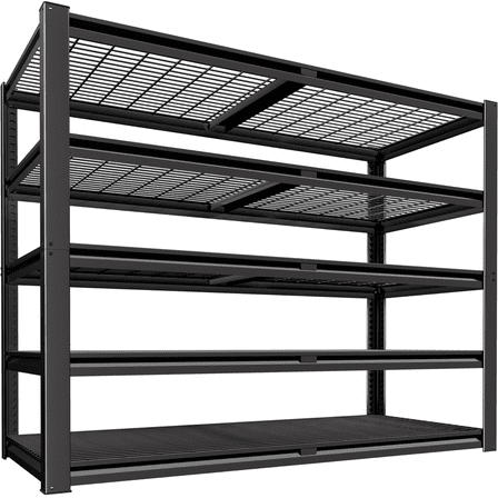 Prilinex 2500LBS Metal Storage Shelves Wire Shelving Unit Garage Storage Rack 48"W x 24"D x 72"H Heavy Duty Industrial Shelving