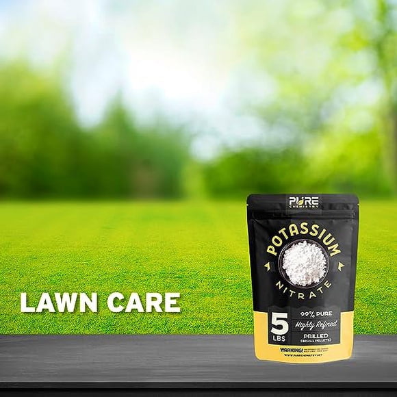 Potassium Nitrate Powder 5lb - 99% Pure Stump Remover & Multipurpose Chemical Compound