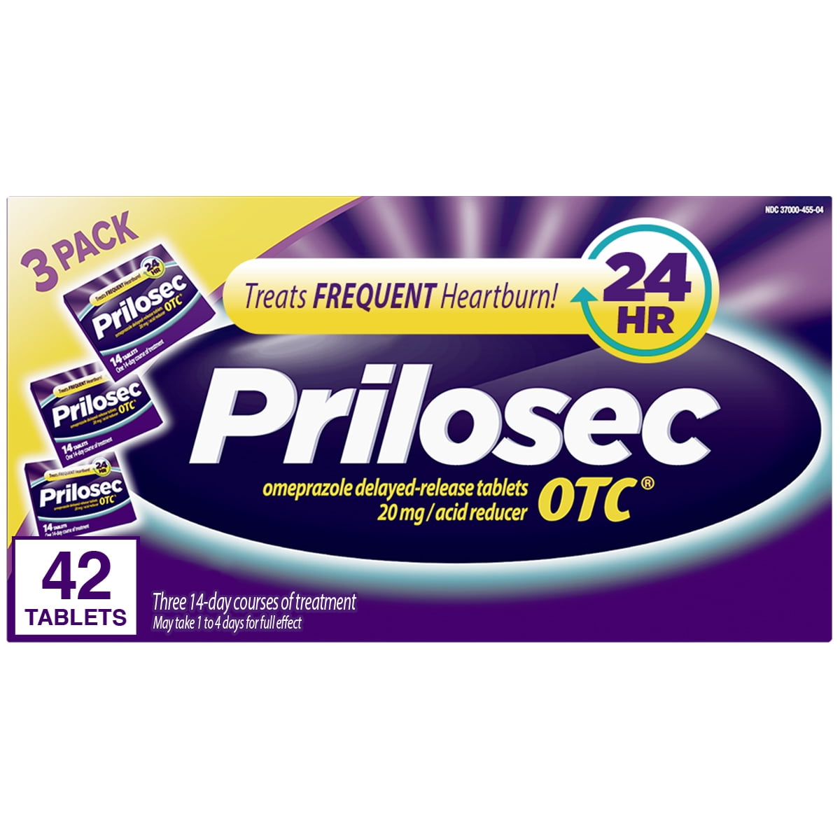 Prilosec OTC 24 Hour Omeprazole Delayed Release Tablets 20mg