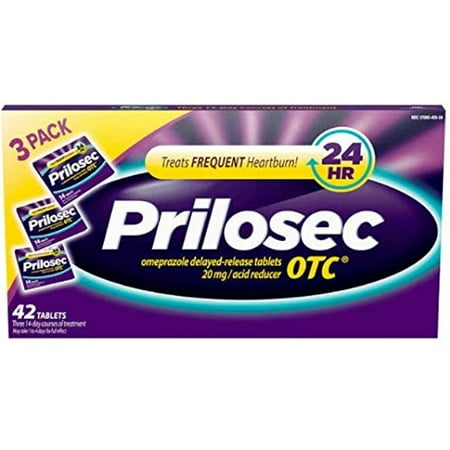 Prilosec OTC Acid Reducer, Delayed-Release Tablets, 42 Count