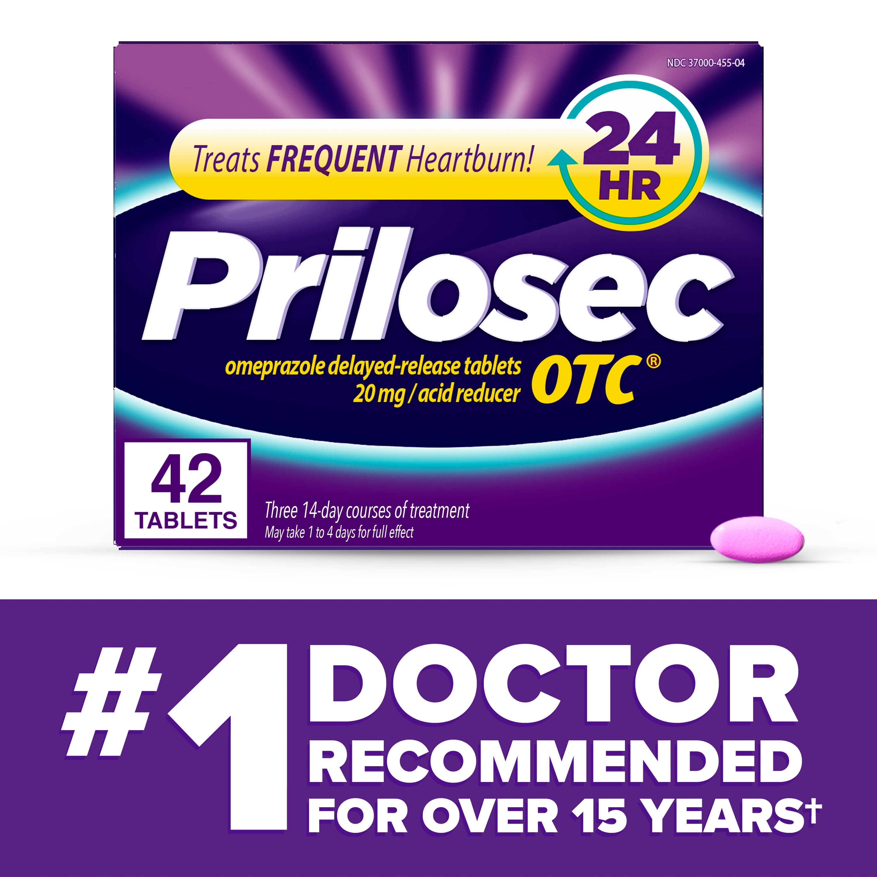 Prilosec OTC Heartburn Relief, Omeprazole overtheCounter Medicine