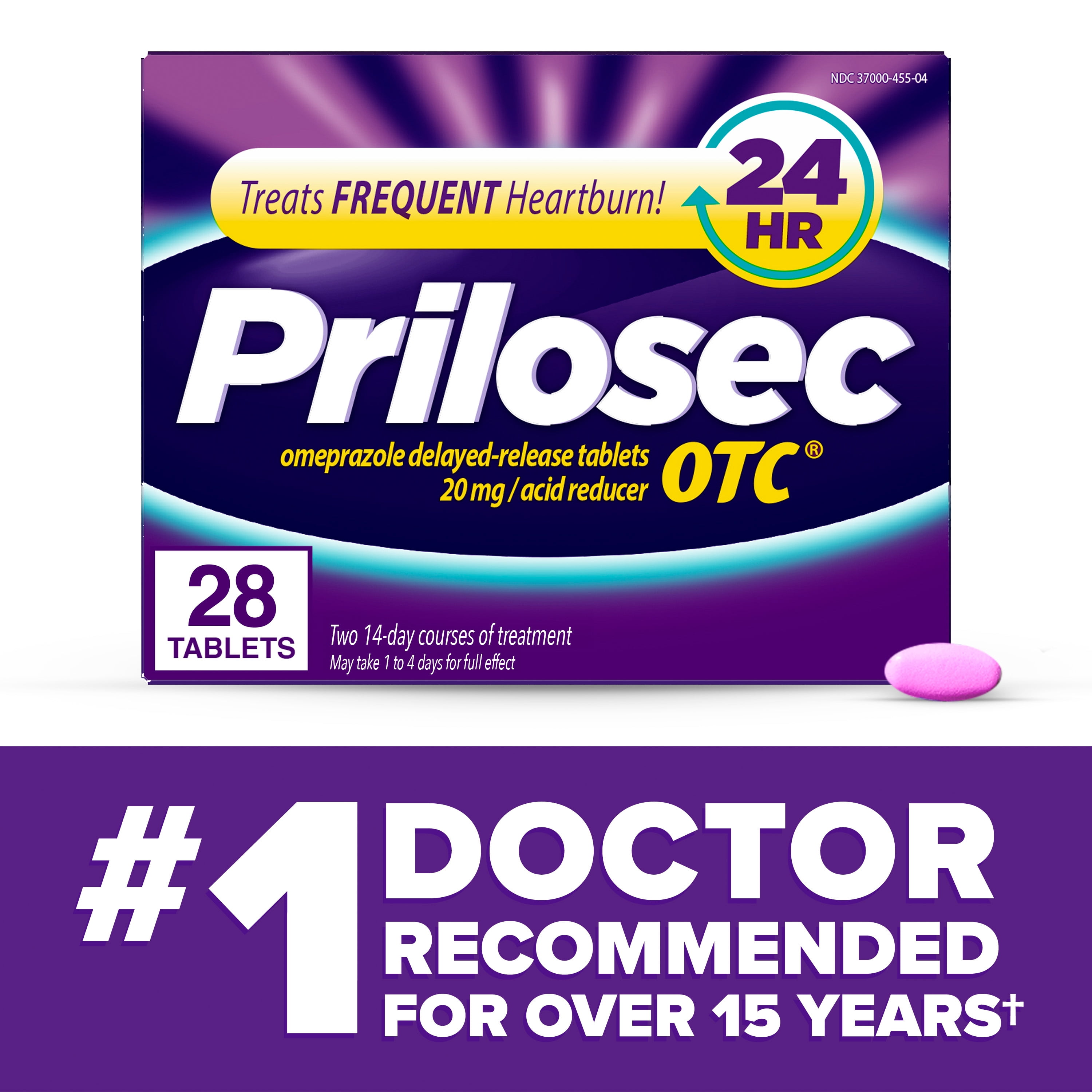 Prilosec OTC Omeprazole 20mg Acid Reducer Frequent Heartburn Medicine