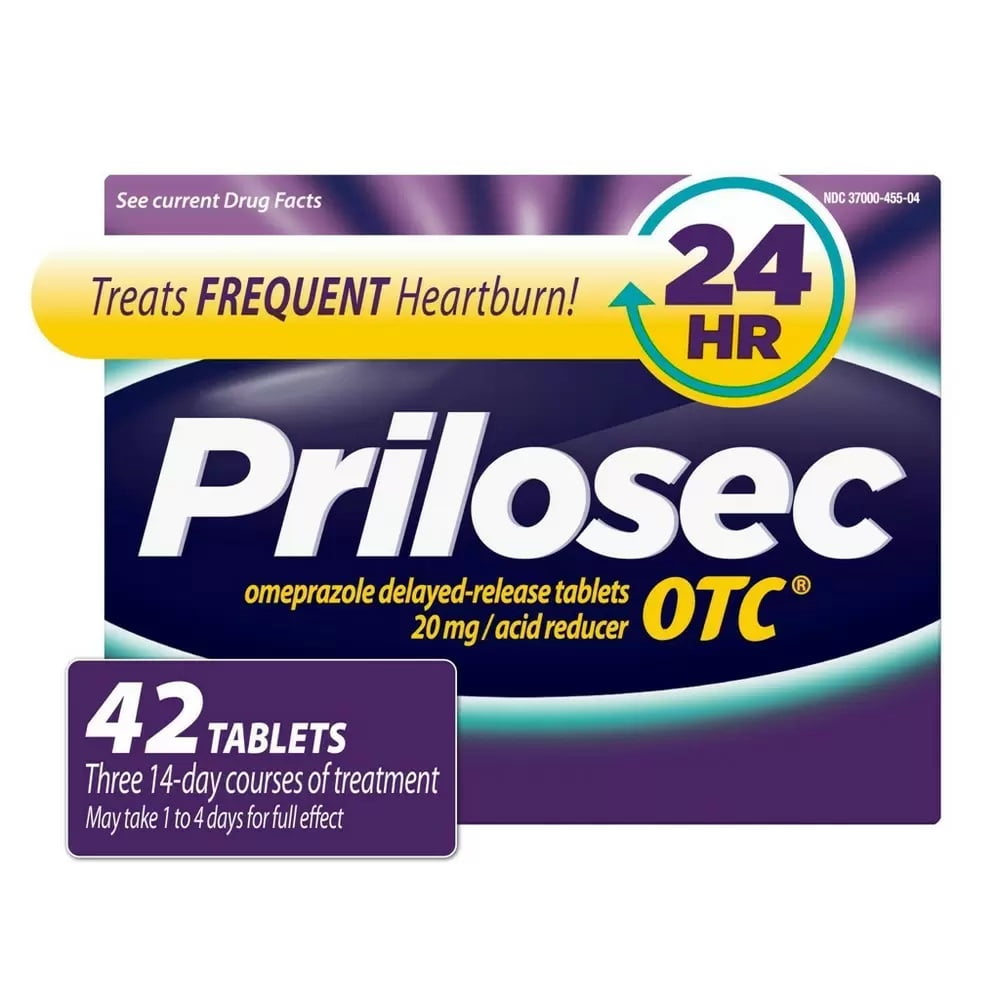 Prilosec OTC Omeprazole 20mg DelayedRelease Acid Reducer for Frequent