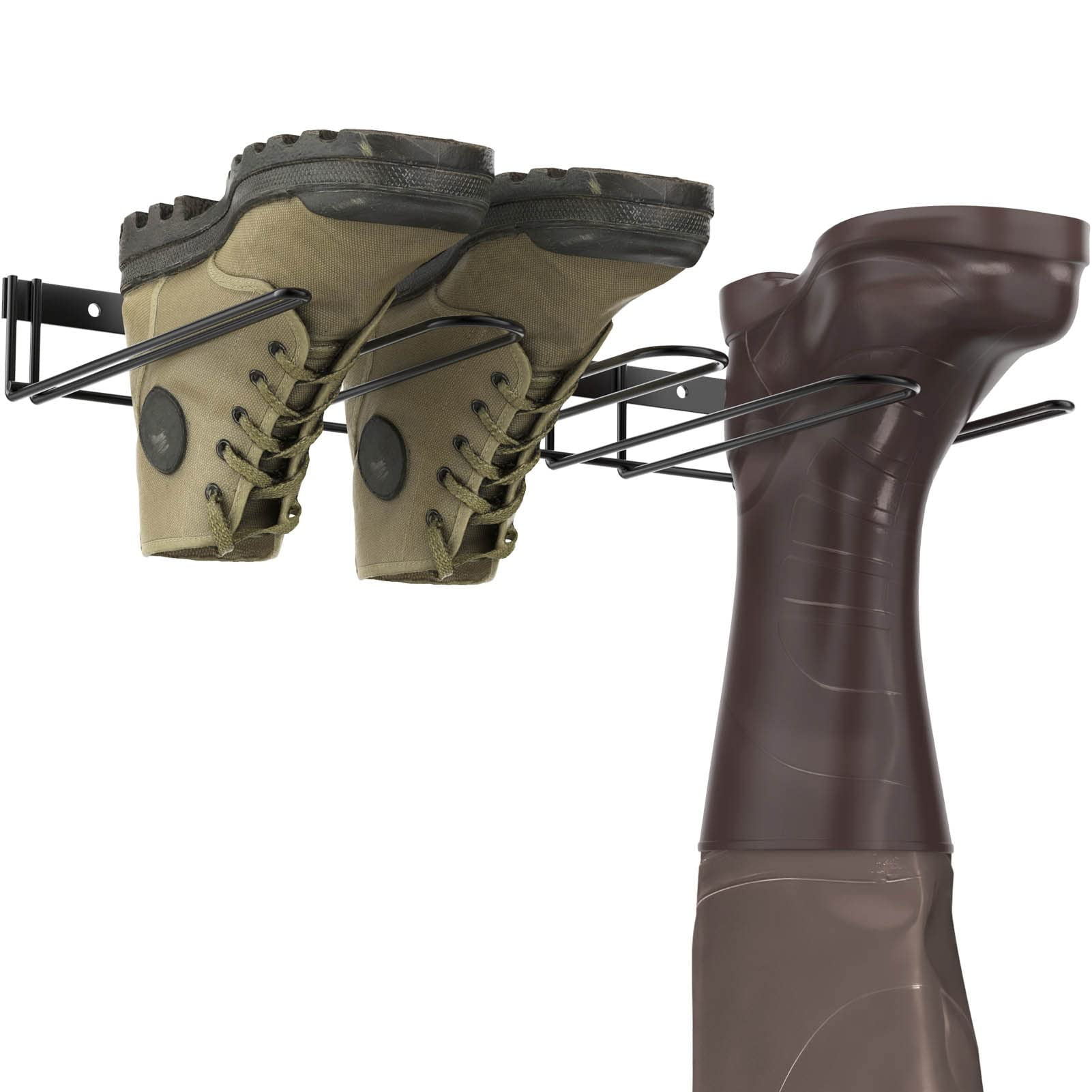 PrimZooty Wader Boot Hanger Wall Mount - (2 Pair) Sturdy Metal Boot ...