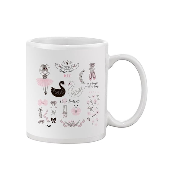 Prima Ballerina Doodle Mug Unisex's -Image by Shutterstock