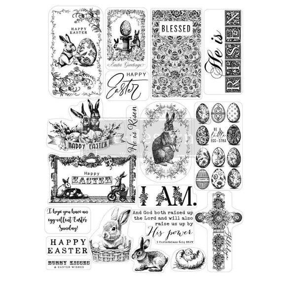 Prima Clear Acrylic Easter Stamp