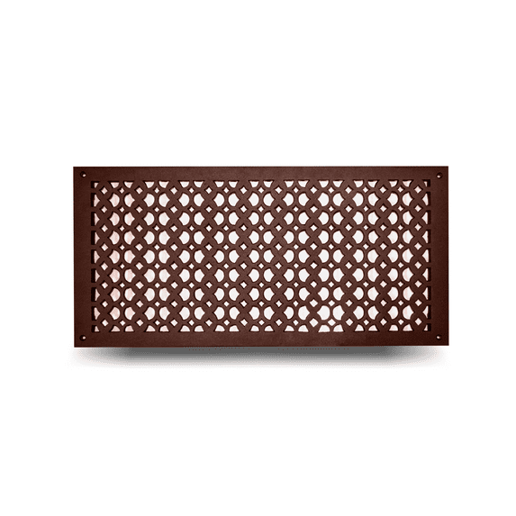 Prima Decorative Hardware Cast Iron Air Return Grill 10" x 22" - Brown