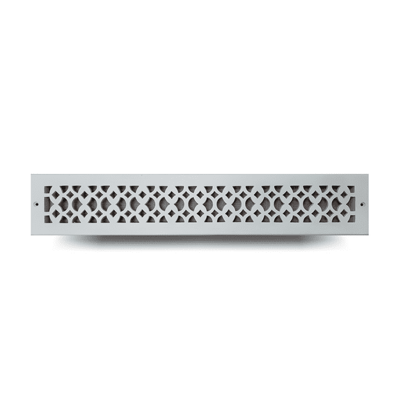 Prima Decorative Hardware, Air Return Grille, Vent Cover, 3" x 24", Cast Aluminum, White