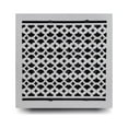 thumbnail image 1 of Prima Decorative Hardware Cast Iron Floor Register 12" x 12" VR-100 - White, No Holes, 1 of 10