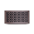 thumbnail image 1 of Prima Decorative Hardware Cast Iron Floor Register 6" x 14" VR-100 - Brown, With holes and matching screws, 1 of 9