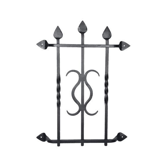 Prima Decorative Hardware Gate Speakeasy Grille Iron Scroll Design 103