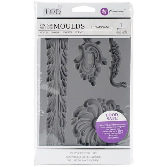 Prima Marketing 815820 Mold-Renaissance Iron Orchid Design Decor Art