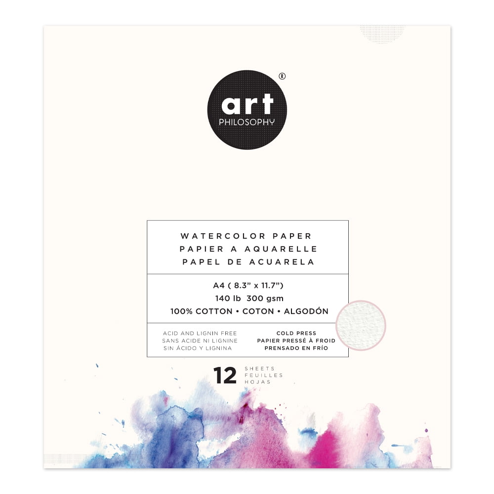 Prima Marketing Art Philosophy Watercolor Paper Pad A4-12 Sheets