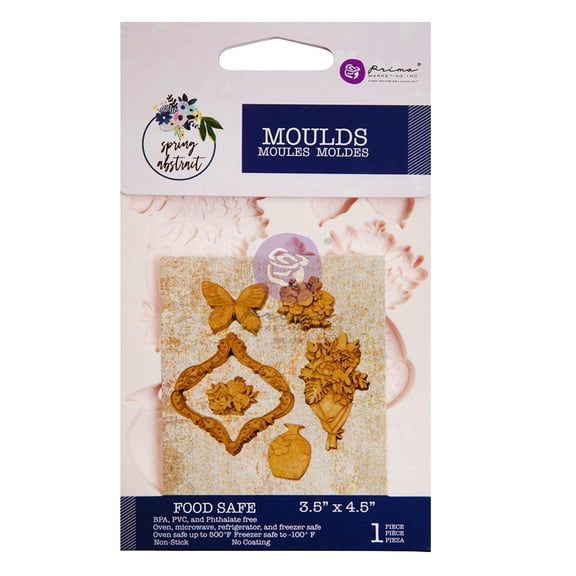 Prima Marketing Decor Mould 3.5"X4.5"X8mm-Spring Abstract