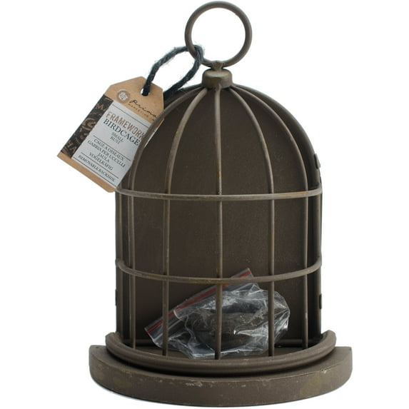 Prima Marketing Frameworks Metal Birdcage-Rust 7"X5"X2.5"