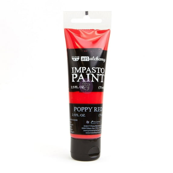 Prima Marketing Inc Art Alchemy - Impasto Paint - Poppy Red 2.5 Oz Upc 655350964559