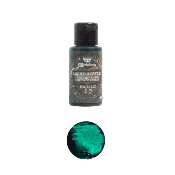 Prima Marketing Inc Art Alchemy-Liquid Acrylic Emerald 1Fl.Oz 30Ml Upc 655350967314