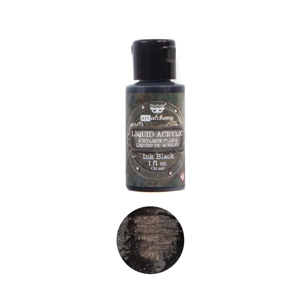 Prima Marketing Inc Art Alchemy-Liquid Acrylic Ink Black 1Fl.Oz 30Ml ...