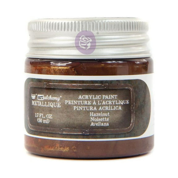 Prima Marketing Inc Art Alchemy-Metallique Acrylic Paint - Hazelnut 1.7 Fl.Oz 50Ml Upc 655350967840
