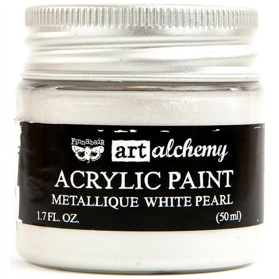 Prima Marketing Inc Art Alchemy - Metallique - White Pearl 1.7 Fl.Oz 50Ml Upc 655350964436