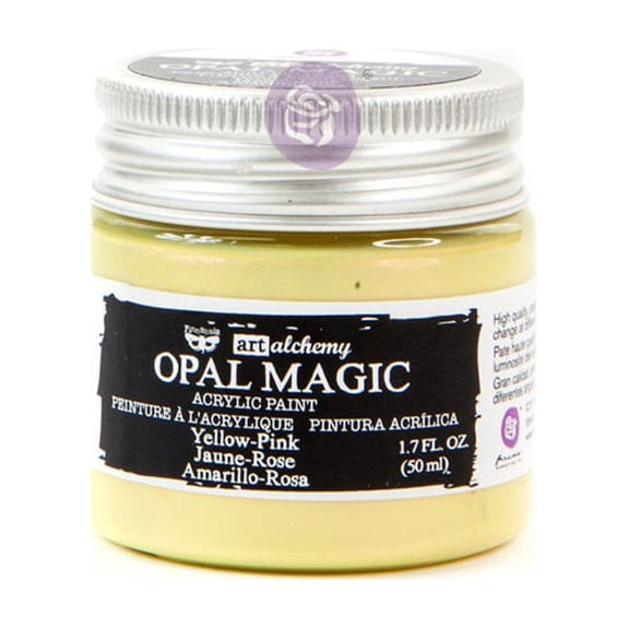 Prima Marketing Inc Art Alchemy-Opal Magic Acrylic Paint -Yellow-Pink 1.7 Fl.Oz 50Ml Upc 655350966089