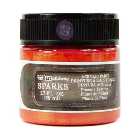 Prima Marketing Inc Art Alchemy- Sparks Acrylic Paint - Phoenixfeather 1.7 Fl.Oz 50Ml Upc 655350967727