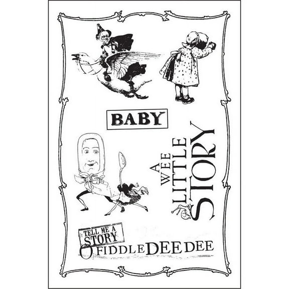 Prima Marketing Inc Cling Stamps - Bedtime Story Upc 655350579104