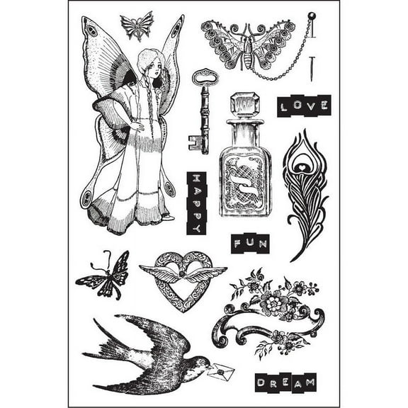 Prima Marketing Inc Cling Stamps - Butterfly Upc 655350579142