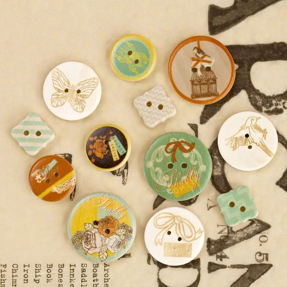 Prima Marketing Inc Wood Button - Lady Bird UPC 655350564971