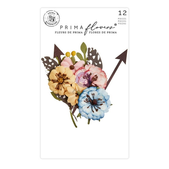 Prima Marketing Mulberry Paper Flowers-Floral Bliss/Spring Abstract