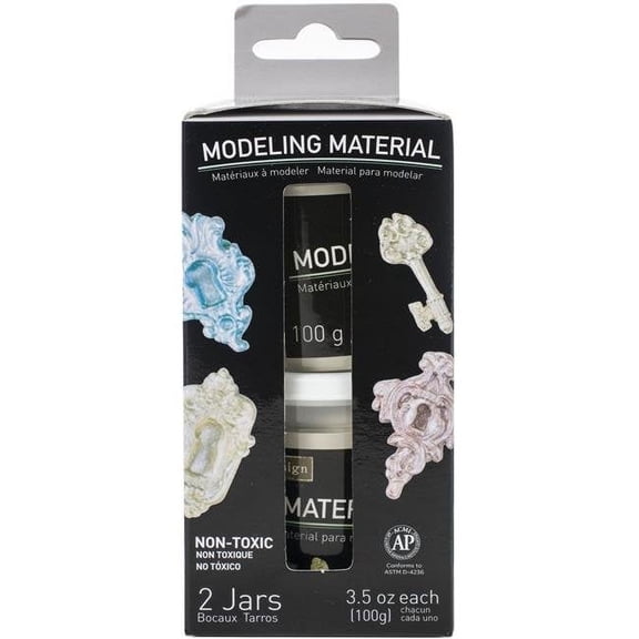 Prima Marketing Re-Design Air Dry Modeling Material 2/Pkg-3.5oz Each